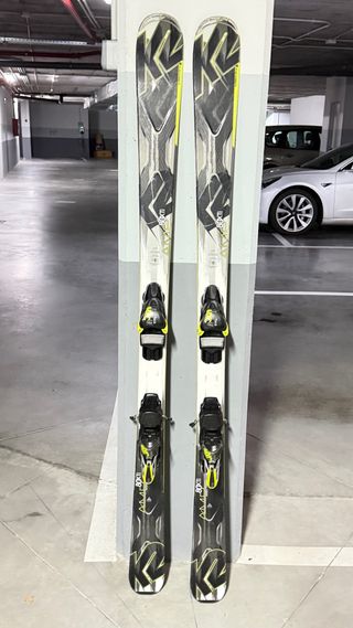 Esquís K2 80Ti , AMP con fijaciones y bastones