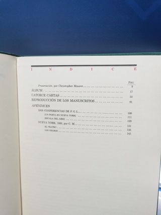 Poesía. Revista ilustrada de información poética nº 23-24, Federico García Lorca escribe a su familia