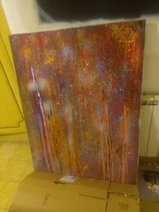 Cuadro Grande Vintage Lágrimas de Color