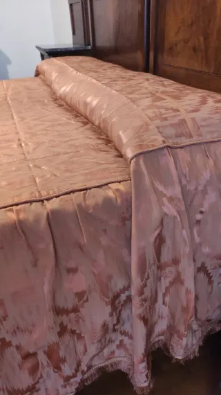 Copriletto vintage seta Shanton anni '40-'50