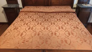 Copriletto vintage seta Shanton anni '40-'50