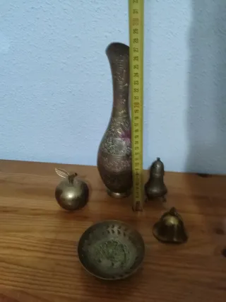 Lote artículos bronce vintage