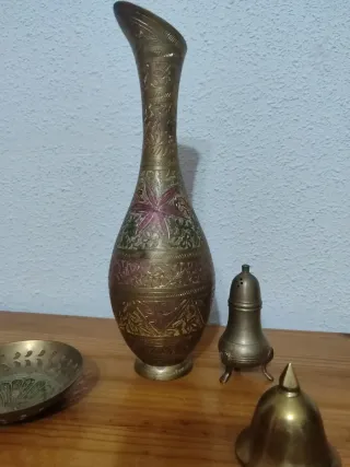 Lote artículos bronce vintage