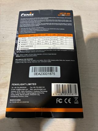 Linterna Fenix UC35 V2.0 Táctica Compacta