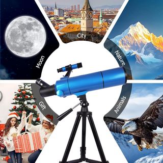 YENGUAN telescopio 80500 azul principiantes