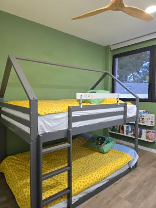 Cama litera infantil con tobogán 140 x 200 !