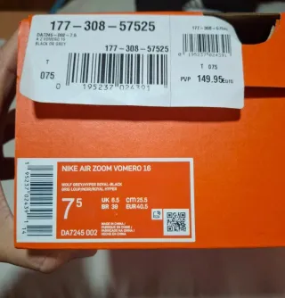 Zapatillas Nike Air Zoom Vomero 16 Gris/Azul