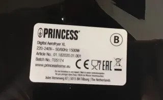 Freidora Aire Princess XL