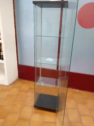 Vitrina expositora de cristal