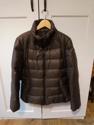 Plumífero Zara Mujer Marrón Chocolate Talla XL