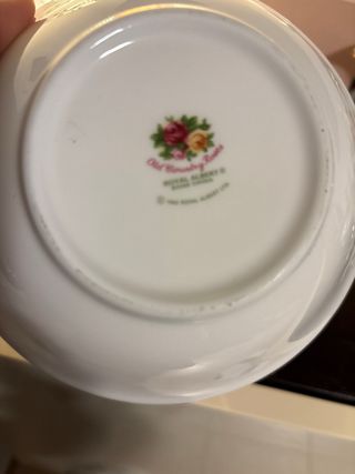 Royal Albert Piatto Decorato Fiori Oro