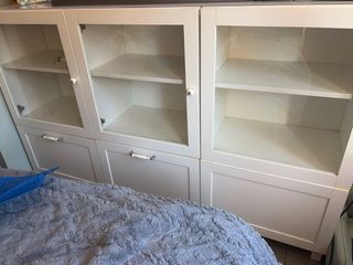 Aparador vitrina madera y cristal