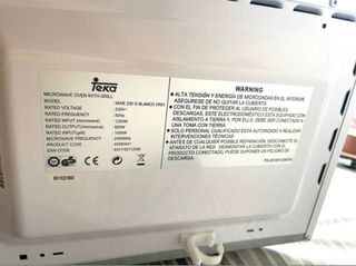 Microondas Teka 23L con Grill
