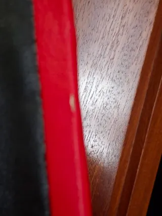 Giubino donna nero con inserti rossi