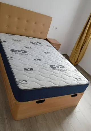 Armario modular madera beige y marrón