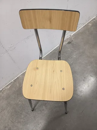 Silla Vintage Madera y Metal