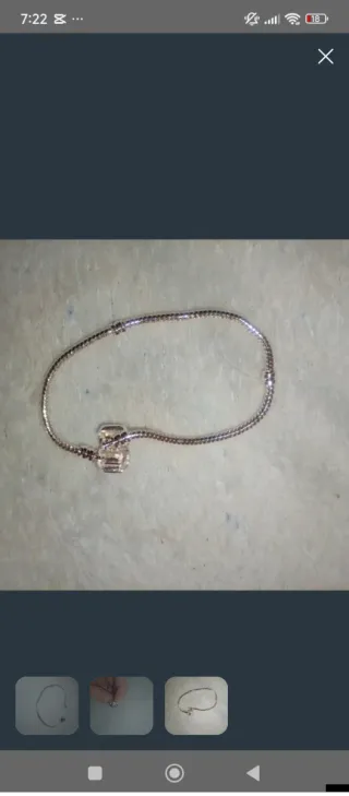 Pulsera baño Plata Ley 925 para Charms