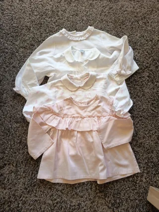 Lote 4 Camisas Bebé Niña