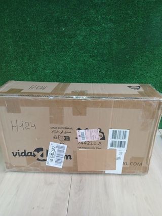 vidaXL Mesa auxiliar con estante