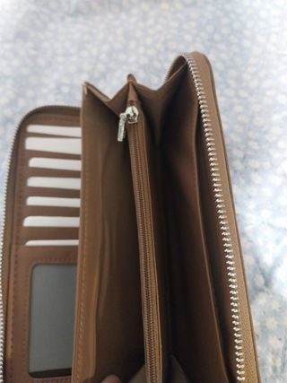 Monedero Desigual grande marrón