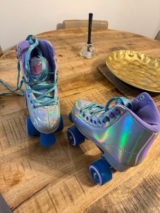 Patines de 4 ruedas holográficos talla 36