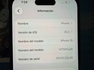 iPhone 15 Negro 128GB Nuevo