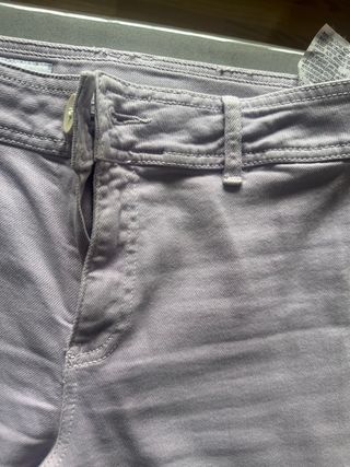 Pantalón ancho lila Zara