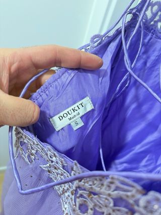 Vestido largo morado invitada boda