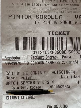 Apple Watch Series 9 Rosa/Plata