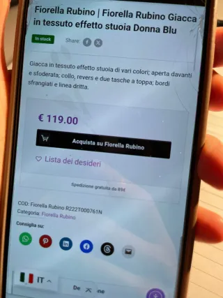 Giacca Fiorella Rubino fantasia