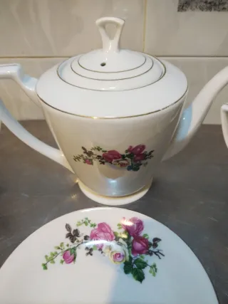 Juego té/café porcelana china vintage años 70