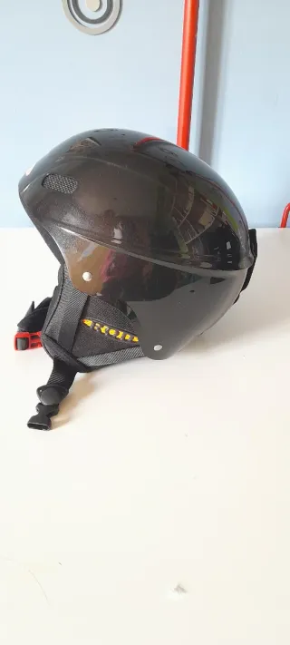 Casco sci ragazzo nero
