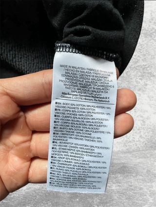 Sudadera Nike Big Swoosh Negra | Talla S | Logo Gr