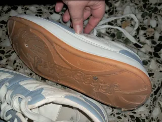 Zapatillas deportivas Talla 40 UNISex blancas y az