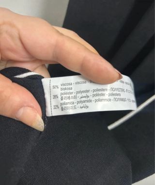 Vestido largo Oysho negro talla XS