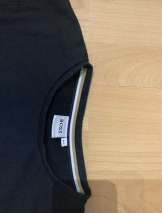 Camiseta Boss Negra Manga Larga