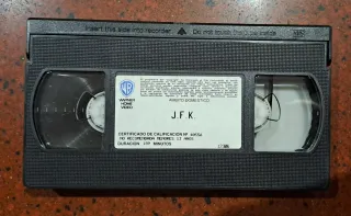 Película JFK en VHS - Oliver Stone