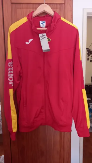 Casaco treino Joma vermelho e amarelo XL