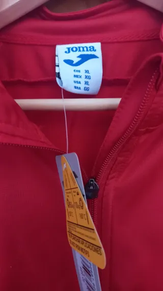 Casaco treino Joma vermelho e amarelo XL