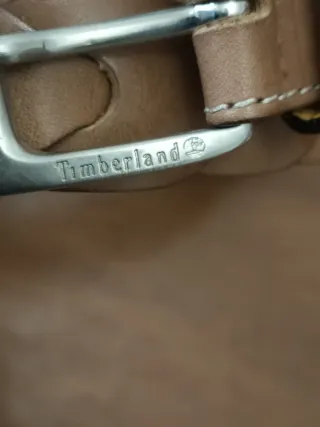 Cintura Timberland Pelle Intrecciata Marrone