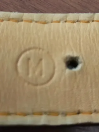 Cintura Timberland Pelle Intrecciata Marrone