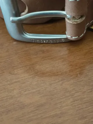 Cintura Timberland Pelle Intrecciata Marrone