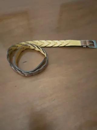 Cintura Timberland Pelle Intrecciata Marrone