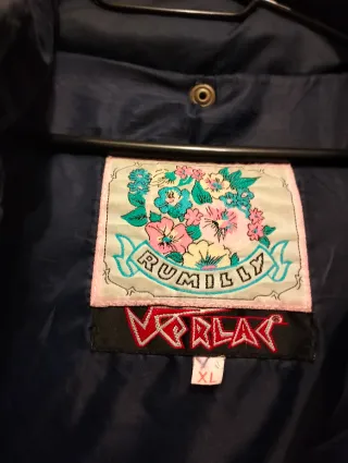 Chaqueta Plumífero hombre azul y beige