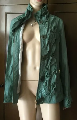 Giacca con due tasche Donna, oliva verde, tg. S