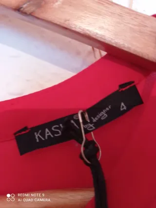 Blusa roja manga acampanada