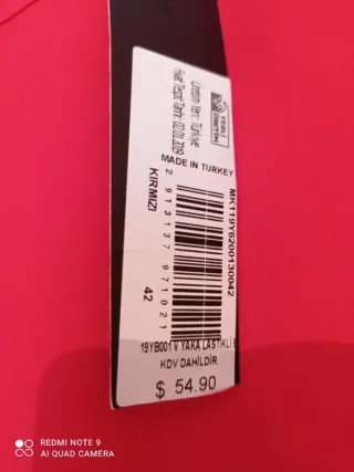 Blusa roja manga acampanada