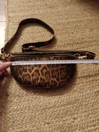 Marsupio vera pelle leopardato