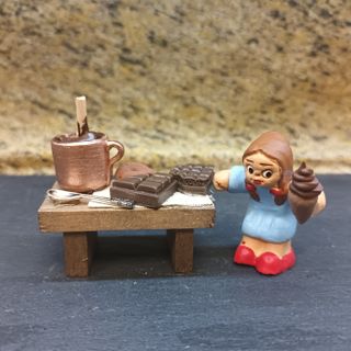 ALBOROX, Vendiendo chocolate