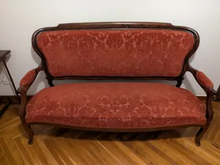 Sofá antiguo caoba siglo XIX